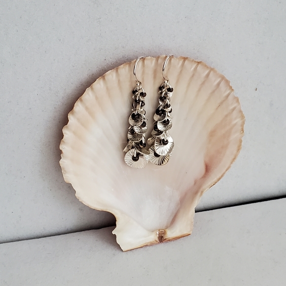 Silpada Waterfall Sterling Silver Seed Bead Earrings - Picture 6 of 14